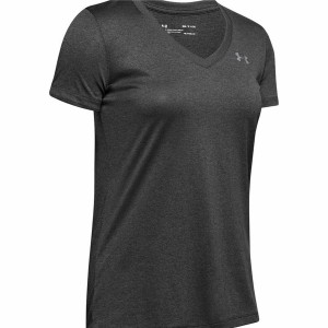 Women’s Short Sleeve T-Shirt Under Armour Tech SSV Grey