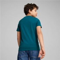 Kurzarm-T-Shirt für Kinder Puma Ess+ Mid 90S Graphic Blau