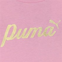 Kurzarm-T-Shirt für Kinder Puma Essentials+ Script Metallic G