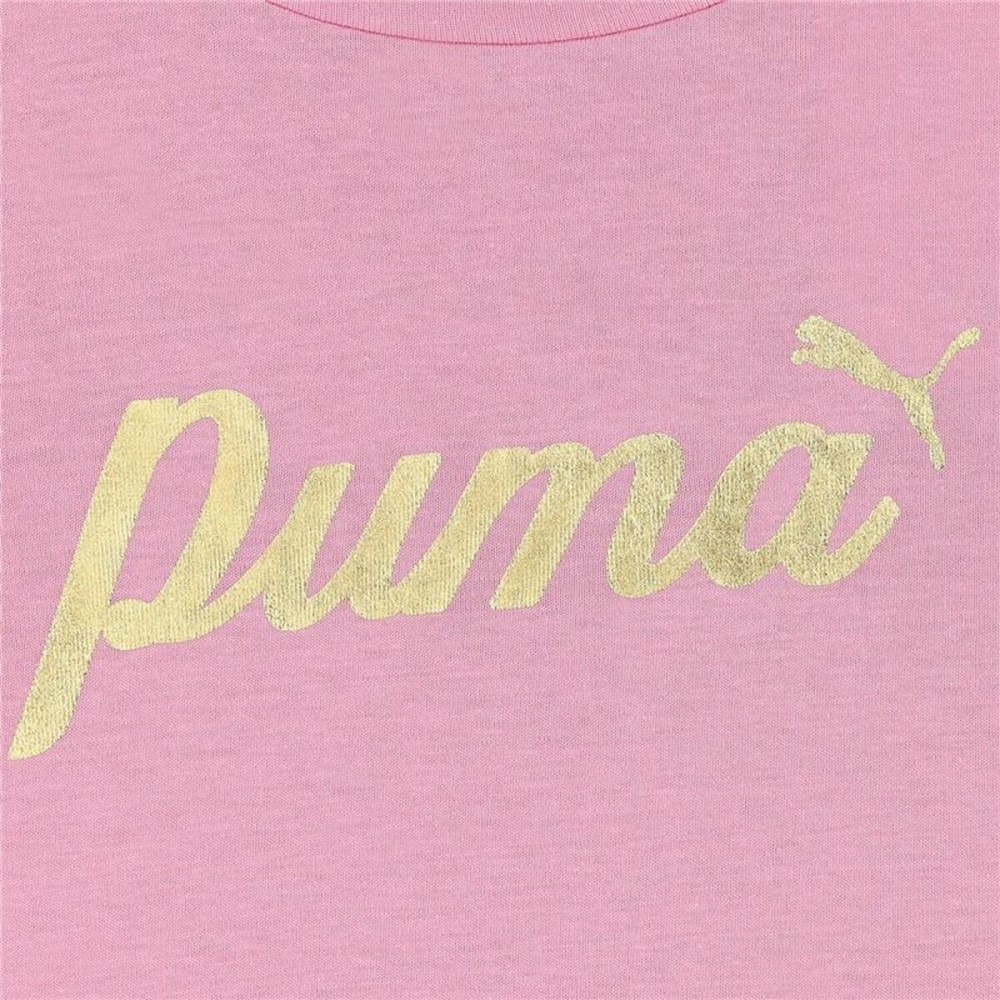 Kurzarm-T-Shirt für Kinder Puma Essentials+ Script Metallic G
