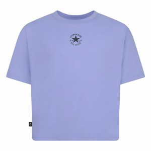 T shirt à manches courtes Enfant Converse Chuck Patch Boxy Violet