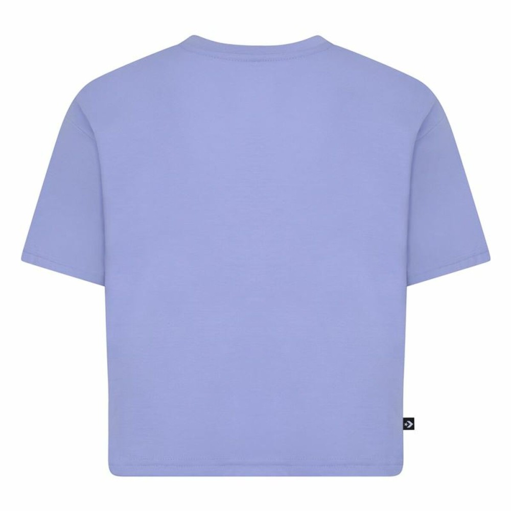 Child's Short Sleeve T-Shirt Converse Chuck Patch Boxy Violet