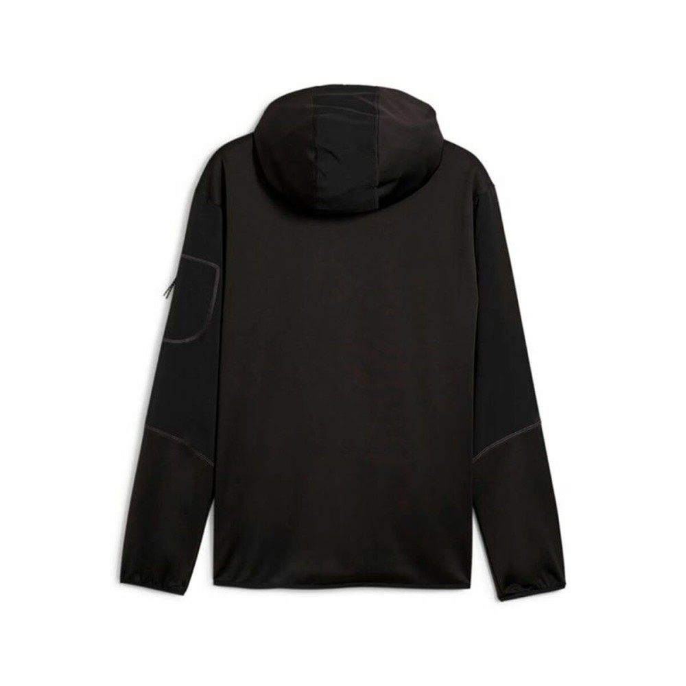 Herren Sweater mit Kapuze Puma Flex Panelled Jacket Schwarz