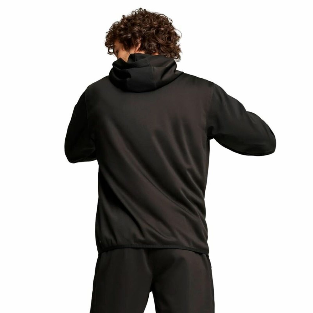 Herren Sweater mit Kapuze Puma Flex Panelled Jacket Schwarz