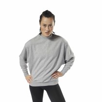 Women’s Sweatshirt without Hood Reebok Terry Crew Light grey