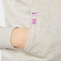 Sweatshirt ohne Kapuze für Mädchen Nike Heritage Beige