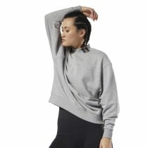 Women’s Sweatshirt without Hood Reebok Terry Crew Light grey