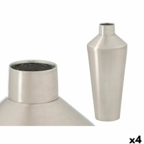 Vase 10219-SS Silver Iron 16 x 40 x 16 cm (4 Units)