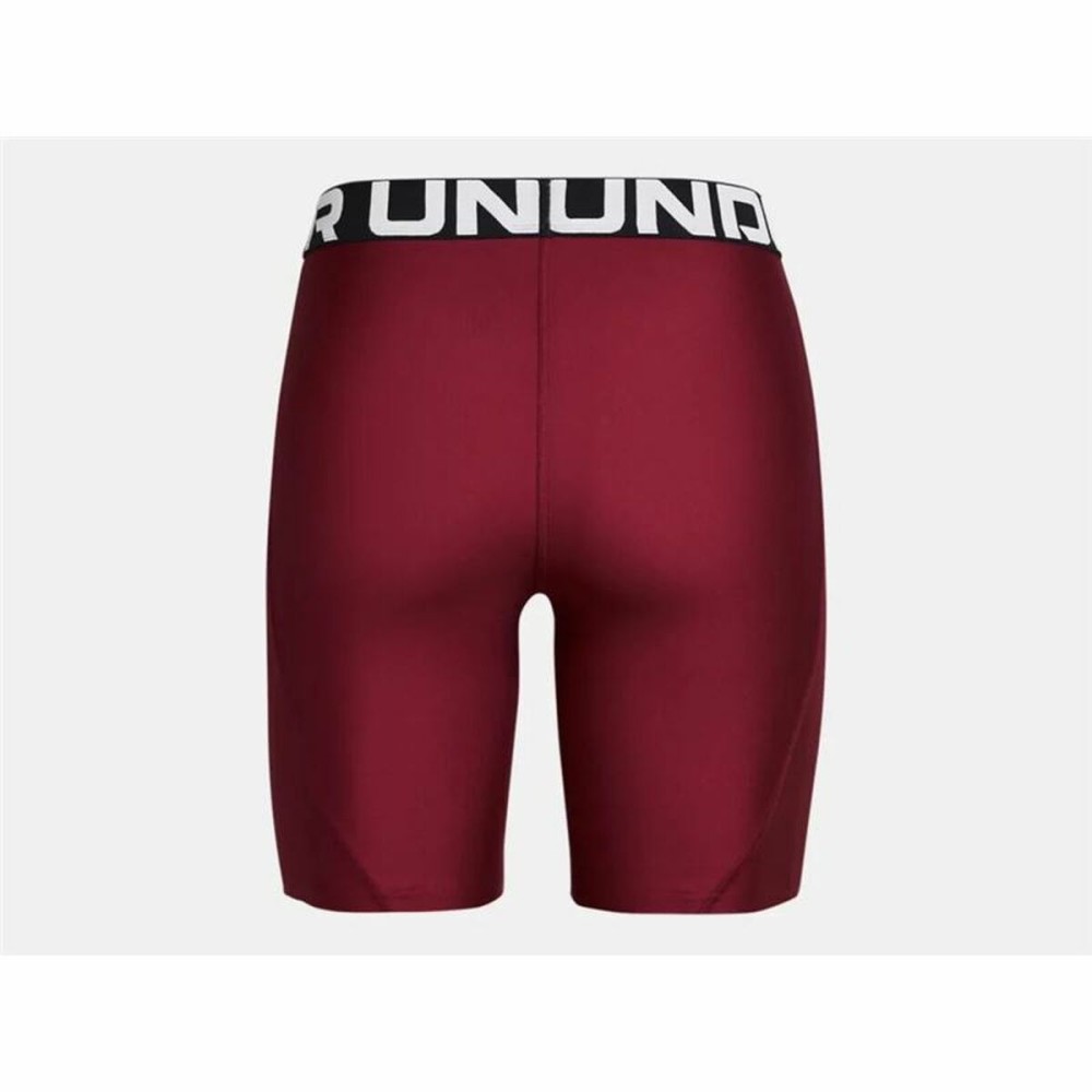 Sports Leggings for Men Under Armour Fitness Maroon Crimson Red