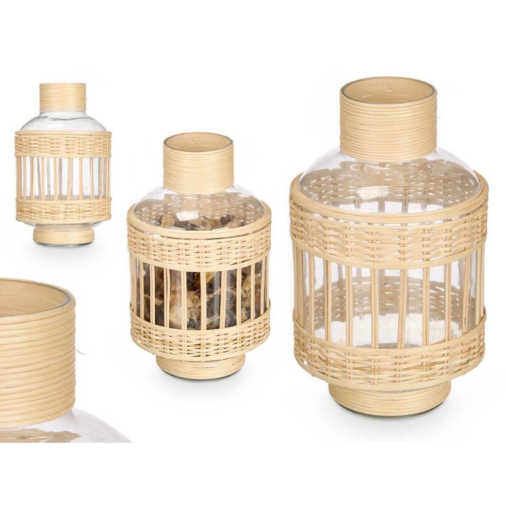 Bouteille décorative Gift Decor SG-30554 Transparent Naturel 16 x 27,5 x 16 cm (6 Unités)