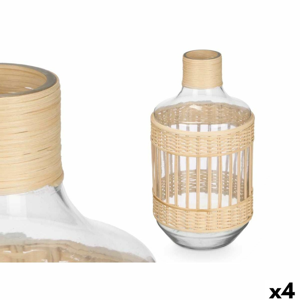 Dekorative Flasche Gift Decor SG-30553 Durchsichtig natürlich 18 x 34 x 18 cm (4 Stück)