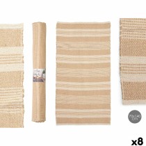 Tapis NO.01 Blanc Marron 70 x 140 cm (8 Unités)