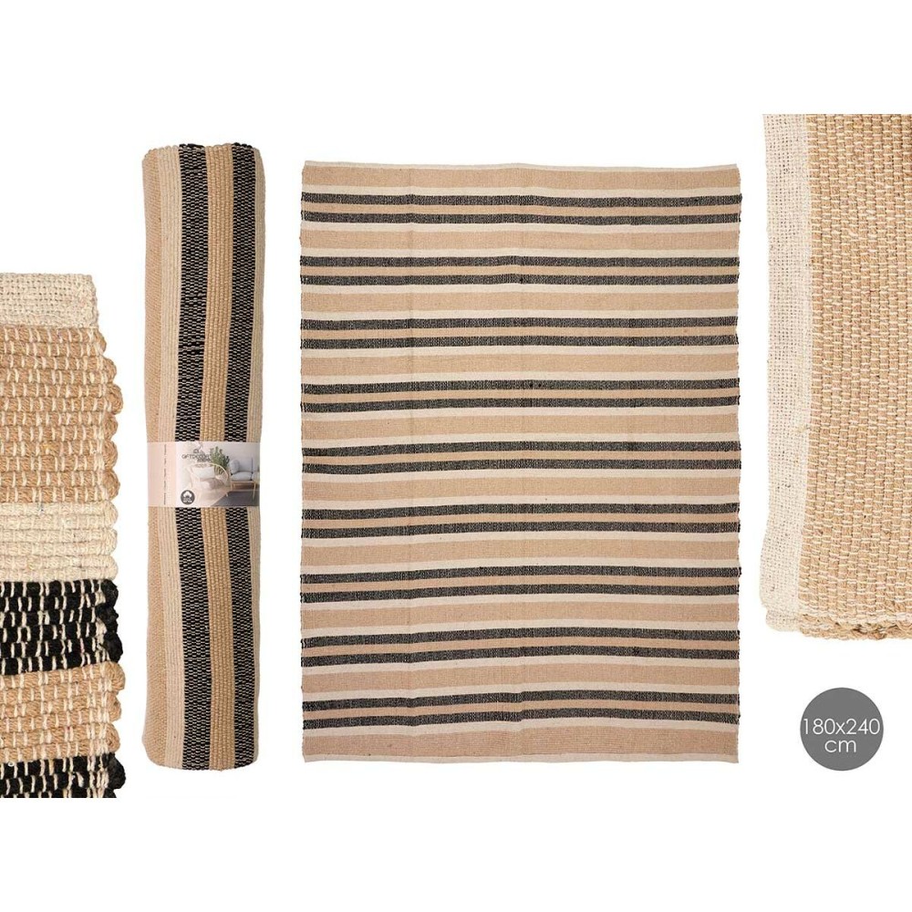 Carpet NO.06 White Brown Black 180 x 240 cm (2 Units)