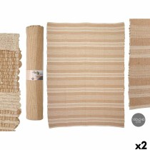 Tapis NO.03 Blanc Marron 180 x 240 cm (2 Unités)