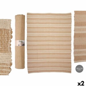 Tapis NO.03 Blanc Marron 180 x 240 cm (2 Unités)
