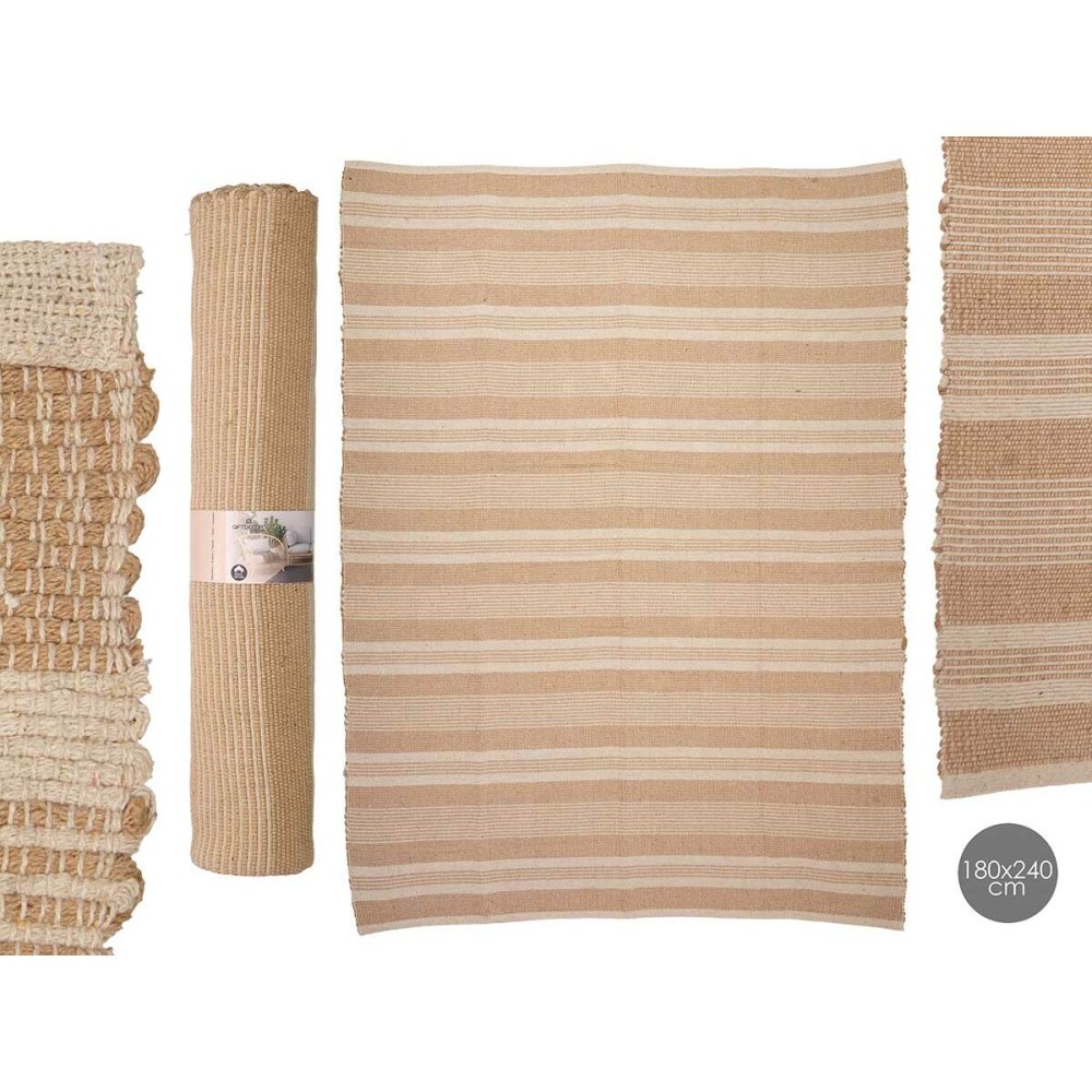 Tapis NO.03 Blanc Marron 180 x 240 cm (2 Unités)