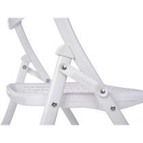 Folding Chair 12721 White 59 x 50 x 82 cm 108 x 11,5 x 50 cm (4 Units)