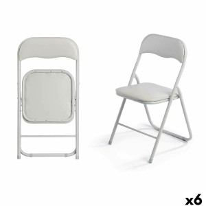 Chaise Pliante 10925 Gris 43 x 46 x 78 cm 88 x 6,5 x 45 cm (6 Unités)