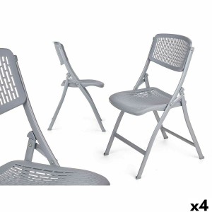 Chaise Pliante ZJ-Y59GR Gris 59 x 50 x 82 cm 108 x 13,5 x 50 cm (4 Unités)