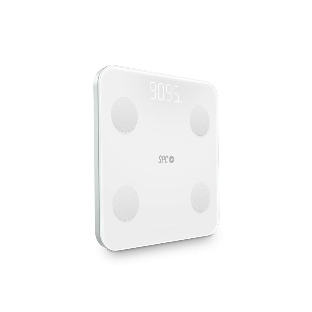 Digitale Personenwaage SPC Internet ATENEA FIT 3 Weiß Verre trempé 180 kg 50 x 50 x 28 cm