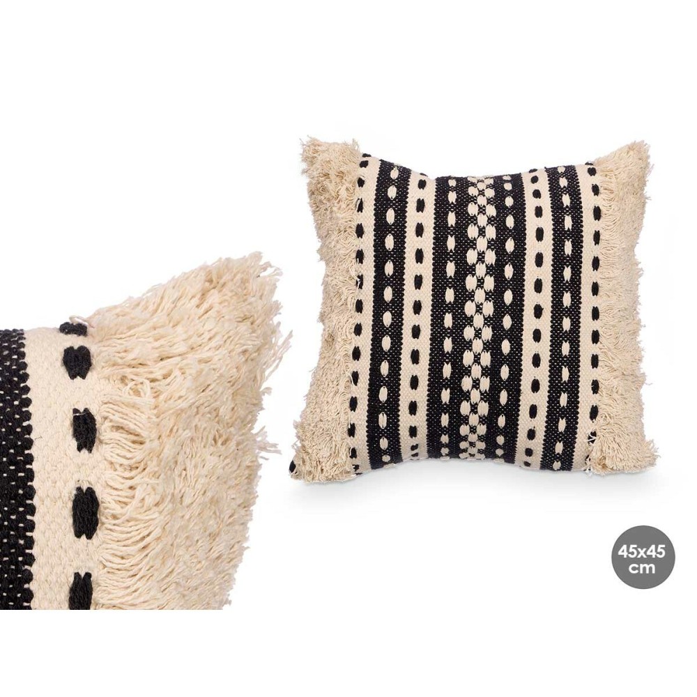 Coussin 4737 Noir Beige 45 x 15 x 45 cm (6 Unités)
