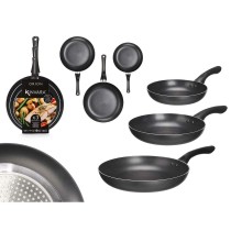 Ensemble de poêle Kinvara 1 Noir Aluminium Bakélite 20 x 4 cm 28 x 5 cm 24 x 4,5 cm (6 Unités)