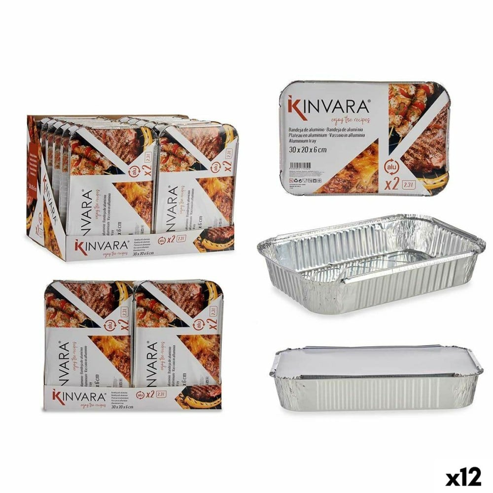 Lebensmittelschalen-Set Kinvara 82176 21 x 6 x 30,5 cm 12 Stück