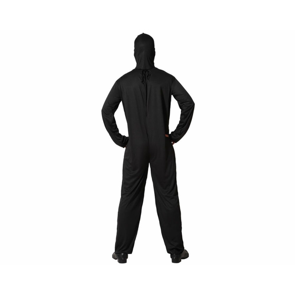 Verkleidung für Erwachsene Schwarz Skelett M/L