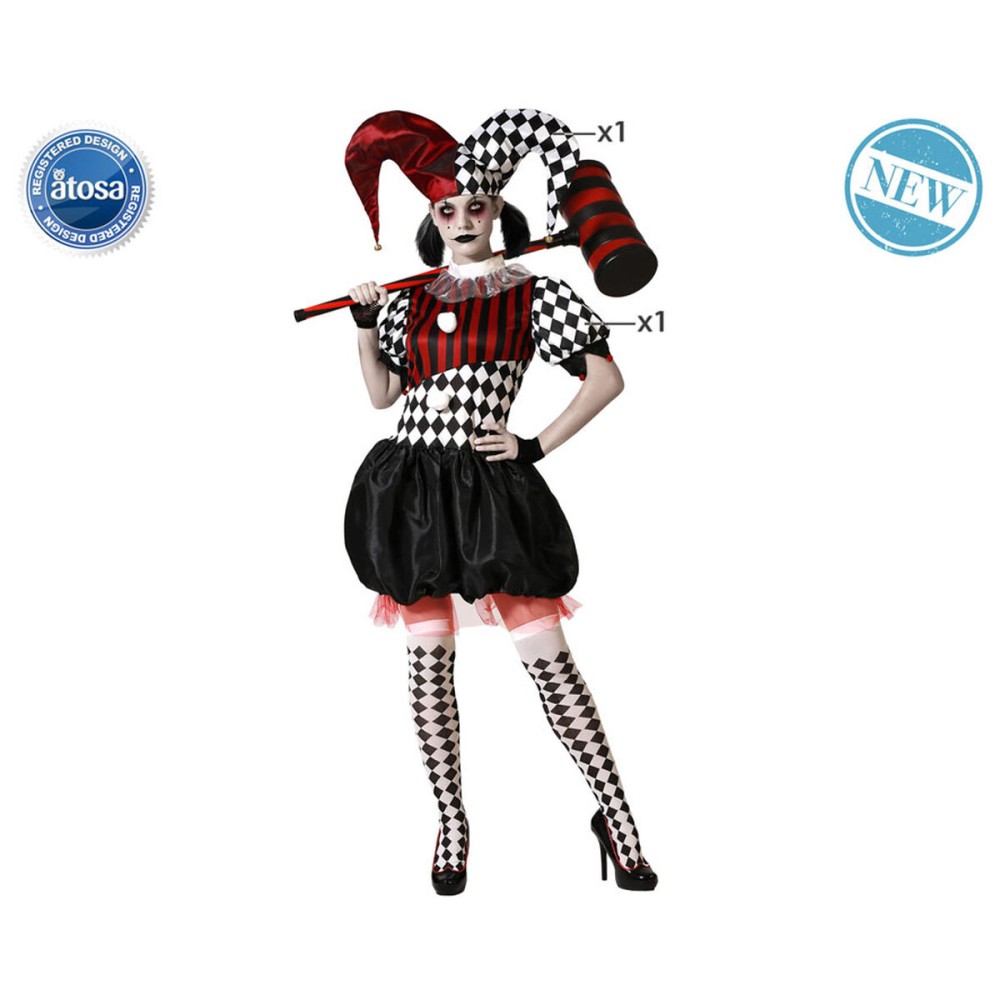 Verkleidung für Erwachsene Harlekin XS/S