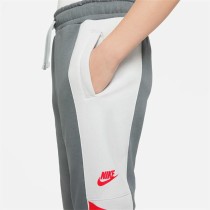 Children's Tracksuit Bottoms Nike Sportswear  White Dark grey