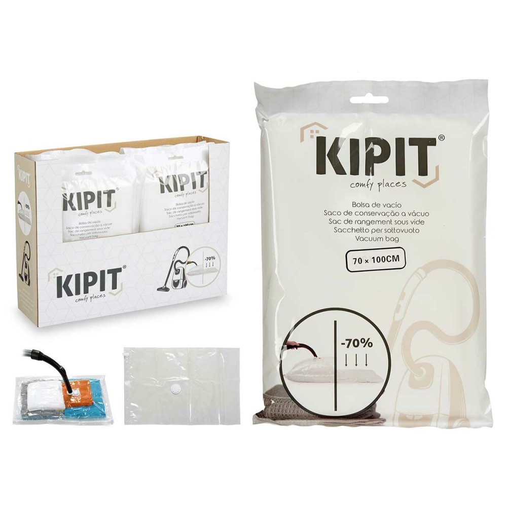 Vacuum Bags Kipit 54205 Transparent Plastic 20 x 30 x 3 cm 70 x 100 cm (12 Units)