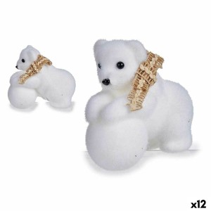 Décorations de Noël Krist+ K19121228 Blanc 8 x 11 x 14 cm (12 Unités)