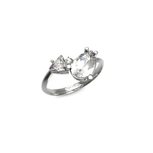 Bague Femme Guess JUBR04418JWRH52 Argenté 12