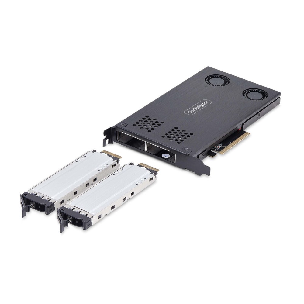Festplatten-Adapter Startech 2M2-REMOVABLE-PCIE Schwarz