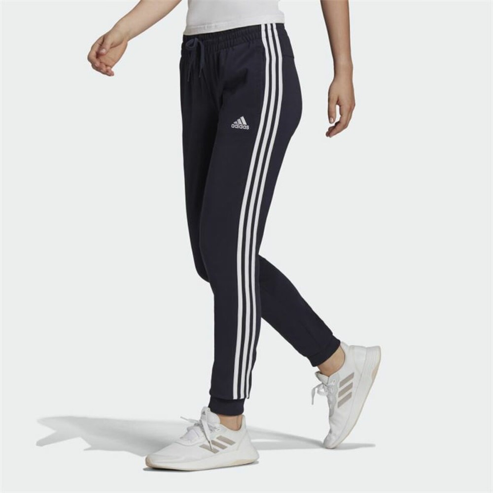 Pantalon de Survêtement pour Adultes Adidas  Essentials 3 Stripes Femme Bleu