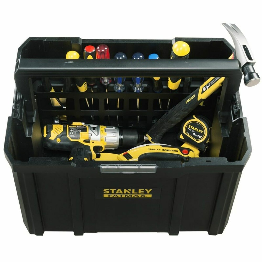 Boîte à outils Stanley Noir polypropylène Plastique