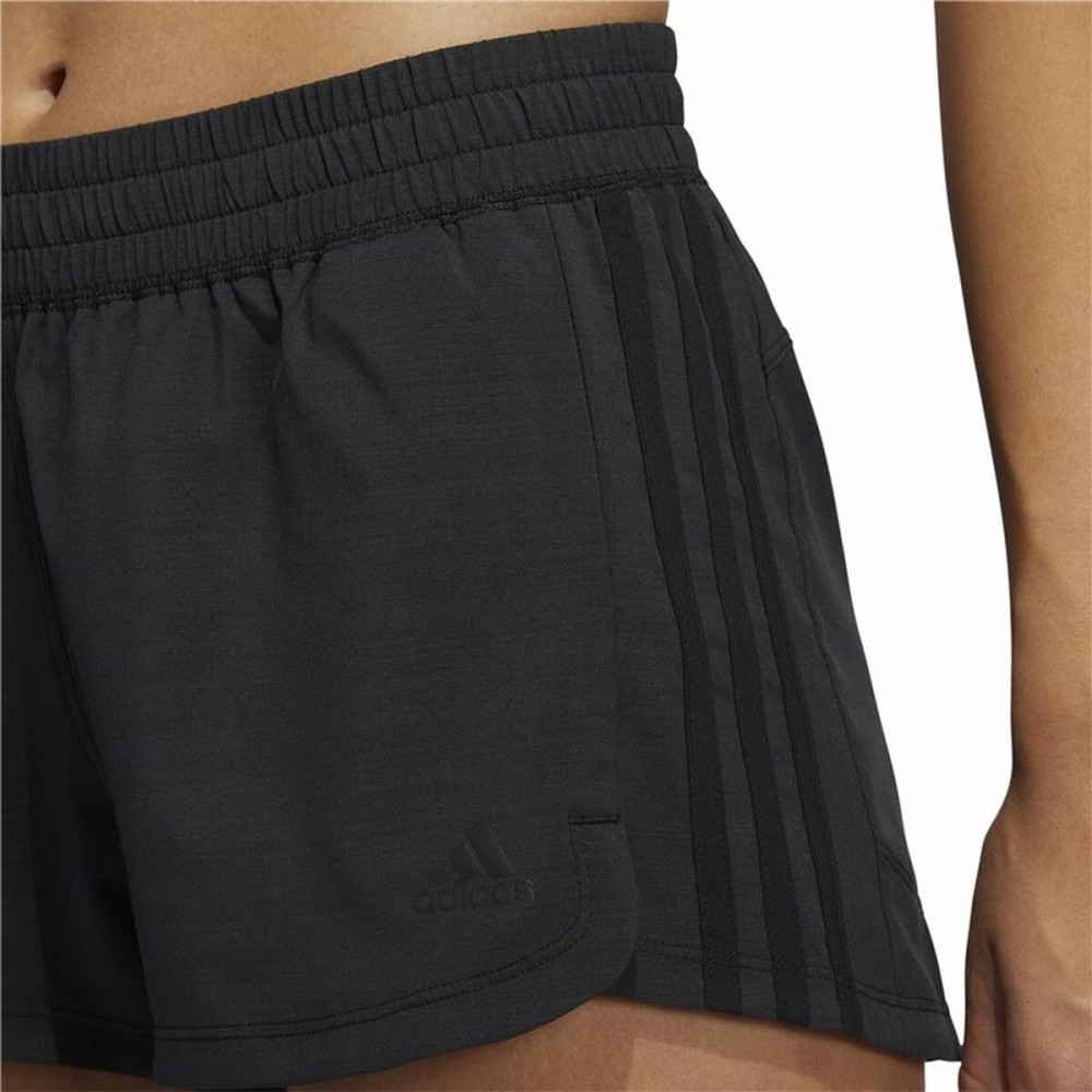 Damen-Sportshorts Adidas Pacer 3 Stripes Schwarz