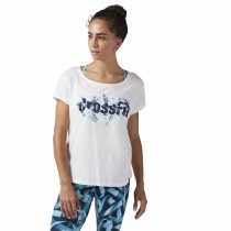 Damen Kurzarm-T-Shirt Reebok Floral Easy Crossfit Weiß