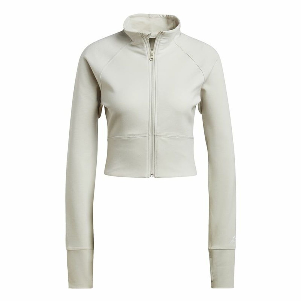 Sportjacke für Frauen Adidas Aeroready Studio Beige