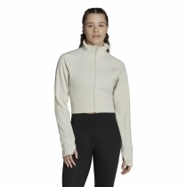 Women's Sports Jacket Adidas Aeroready Studio Beige