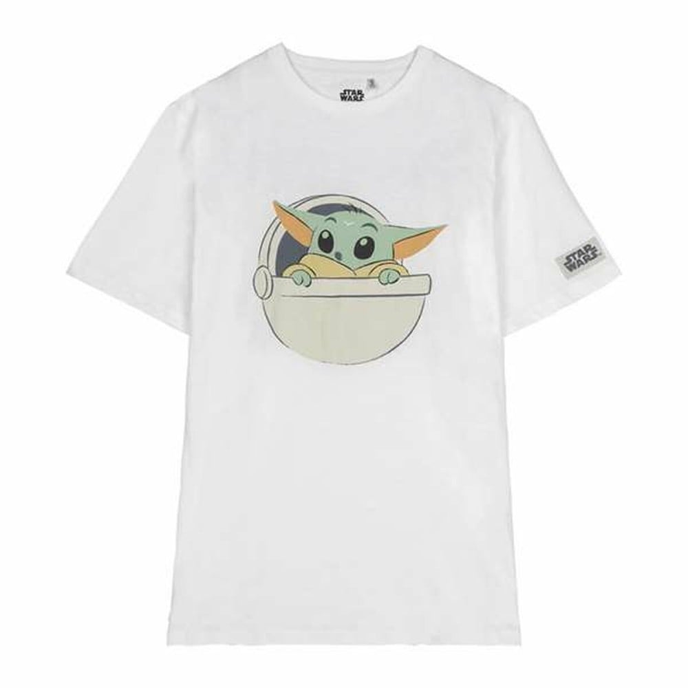 Damen Kurzarm-T-Shirt The Mandalorian Weiß