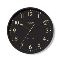 Wanduhr Versa Schwarz Kunststoff 4 x 30 x 30 cm