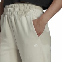 Long Sports Trousers Adidas Aeroready Studio Lady Beige