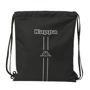 Rucksacktasche mit Bändern Kappa Dark Schwarz 35 x 40 x 1 cm