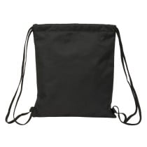 Rucksacktasche mit Bändern Kappa Dark Schwarz 35 x 40 x 1 cm
