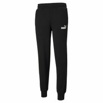 Long Sports Trousers Puma Essentials Logo Black Men