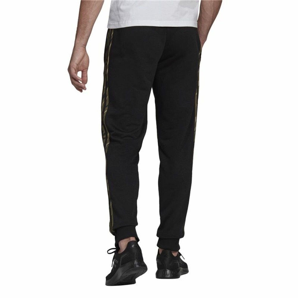 Long Sports Trousers Adidas Essentials Camo Print Black Men