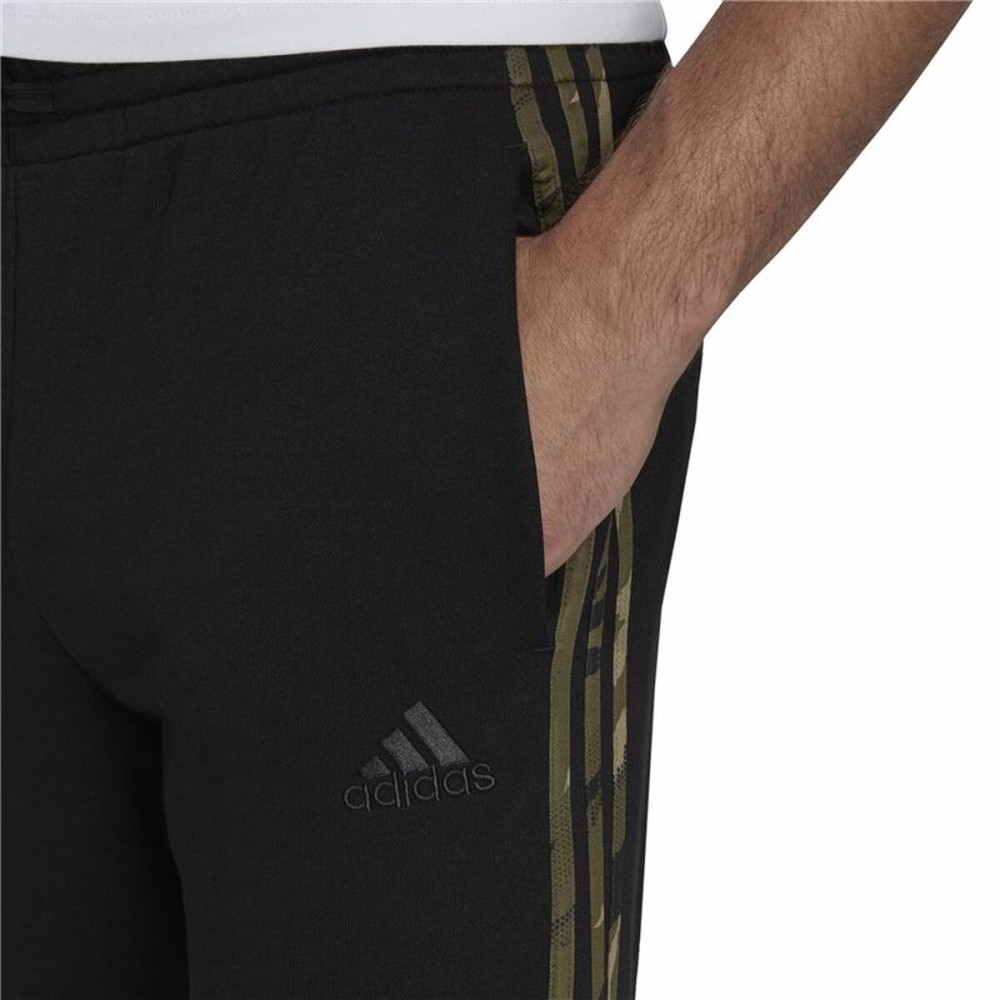 Lange Sporthose Adidas Essentials Camo Print Schwarz Herren