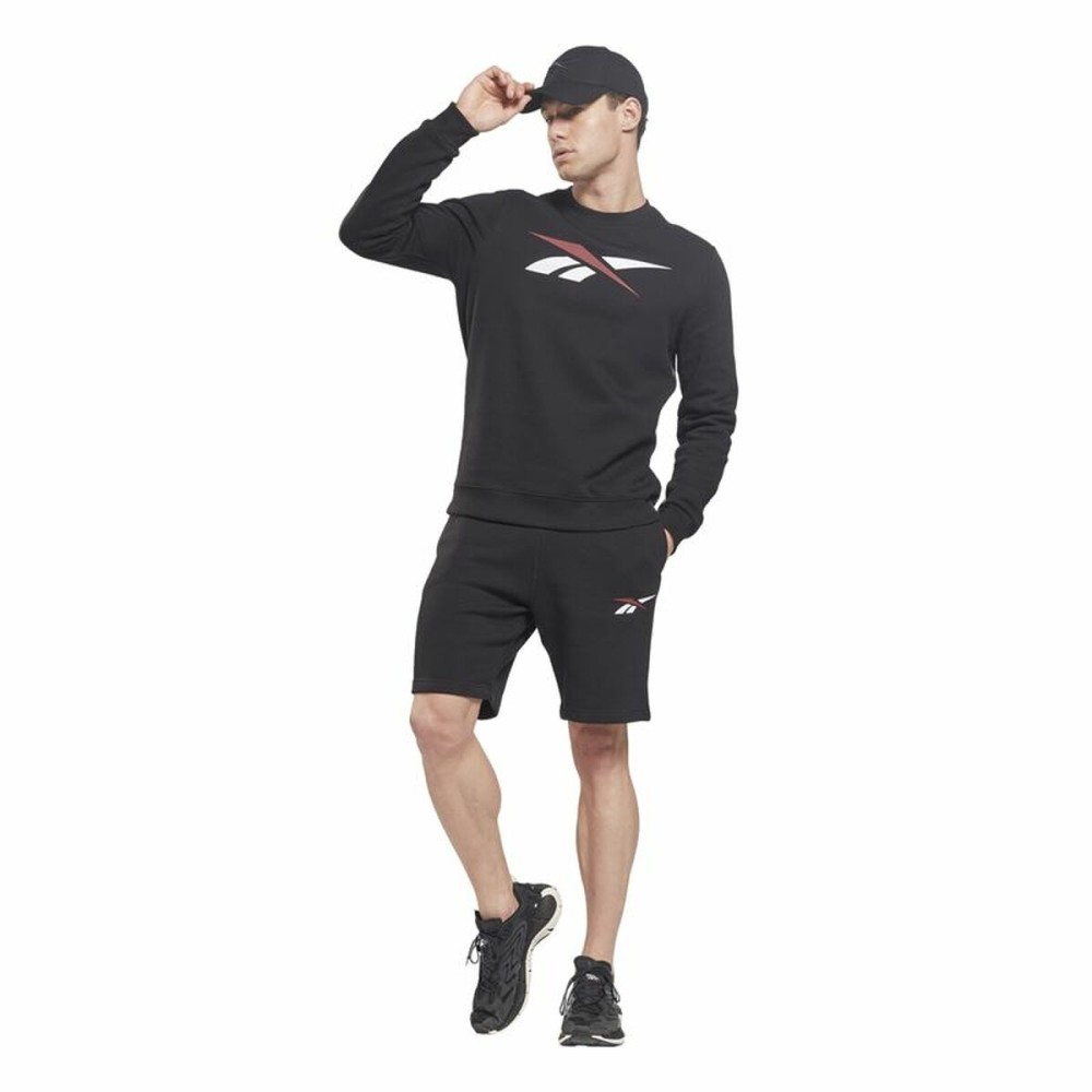 Herren-Sportshorts Reebok Vector Fleece Schwarz