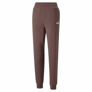 Trainingshose für Erwachsene Puma Ess+ Embroidery High-Waist Braun Damen